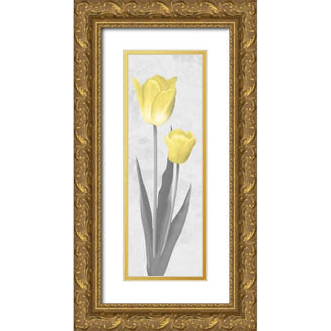 Shinning Bloom 2 Gold Ornate Wood Framed Art Print with Double Matting by Prime, Marcus