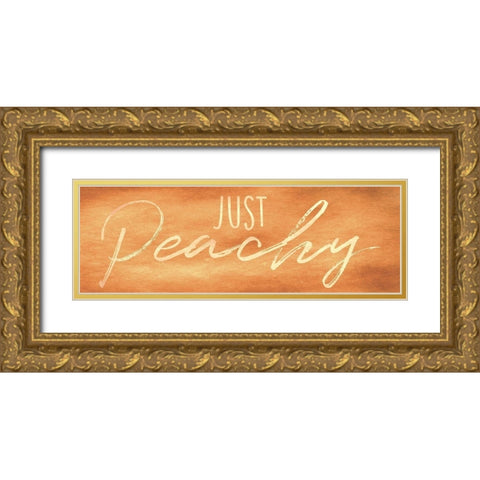 Just Peachy 1 Gold Ornate Wood Framed Art Print with Double Matting by Prime, Marcus