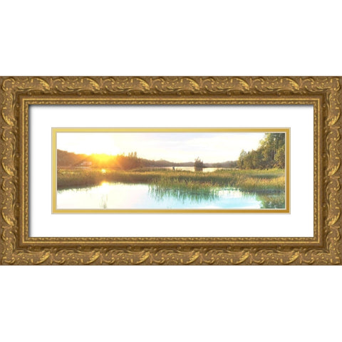 Sunny Marsh 2 Gold Ornate Wood Framed Art Print with Double Matting by Prime, Marcus