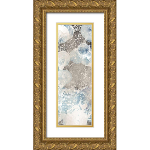 Splattered Earthy Tones Gold Ornate Wood Framed Art Print with Double Matting by Prime, Marcus
