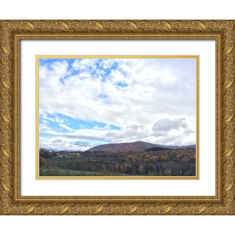 Autumn Skies 2 Gold Ornate Wood Framed Art Print with Double Matting by Prime, Marcus