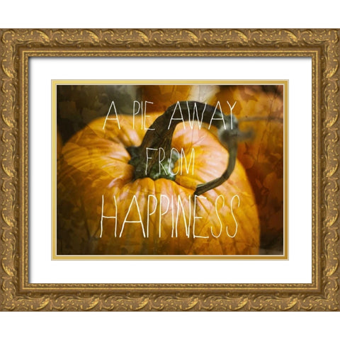 Happy Pie Gold Ornate Wood Framed Art Print with Double Matting by Prime, Marcus