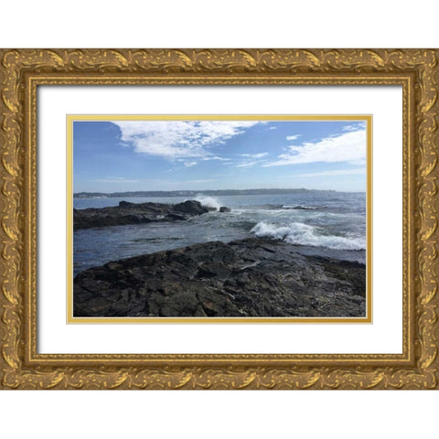 Morning Tide 4 Gold Ornate Wood Framed Art Print with Double Matting by Prime, Marcus