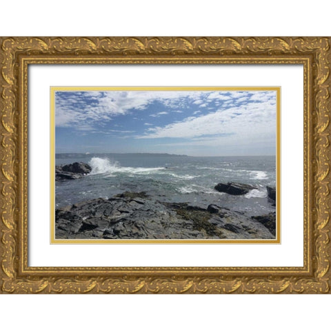 Morning Tide 5 Gold Ornate Wood Framed Art Print with Double Matting by Prime, Marcus