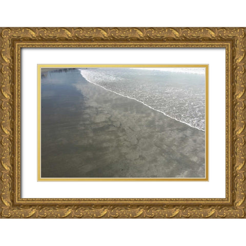 Sand Mirror 1 Gold Ornate Wood Framed Art Print with Double Matting by Prime, Marcus