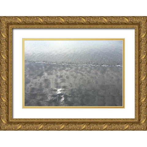 Sand Mirror 2 Gold Ornate Wood Framed Art Print with Double Matting by Prime, Marcus