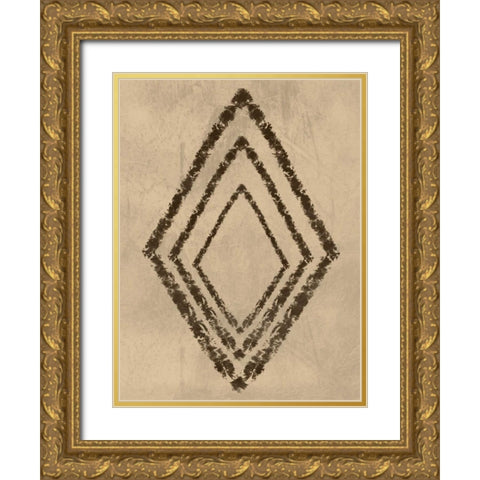 Diamond Entrance Gold Ornate Wood Framed Art Print with Double Matting by Prime, Marcus