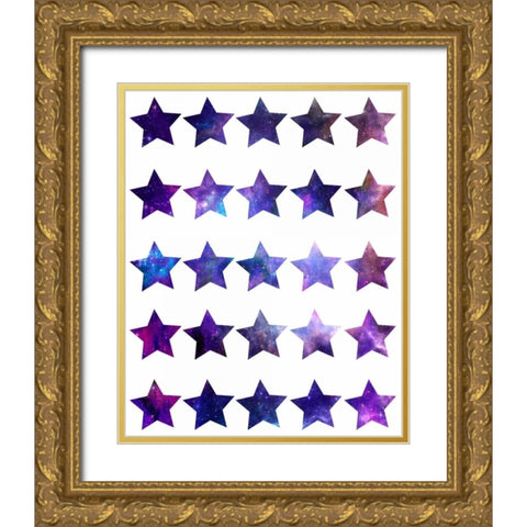 Rockin Stars Gold Ornate Wood Framed Art Print with Double Matting by Prime, Marcus