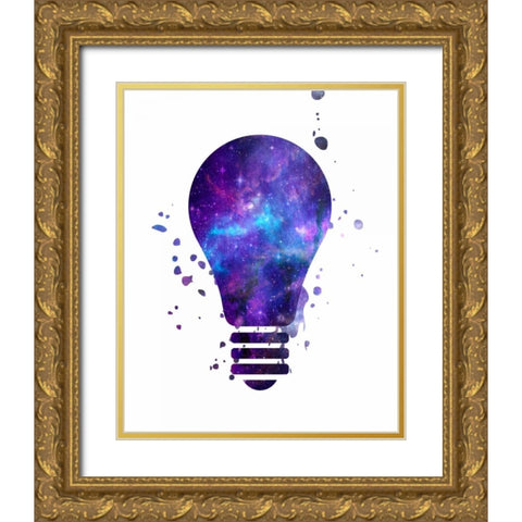Light Waves Gold Ornate Wood Framed Art Print with Double Matting by Prime, Marcus