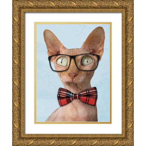 Sophisticated Sphynx Gold Ornate Wood Framed Art Print with Double Matting by Prime, Marcus