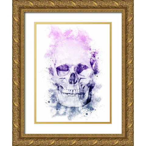Skeletal Splatter Gold Ornate Wood Framed Art Print with Double Matting by Prime, Marcus