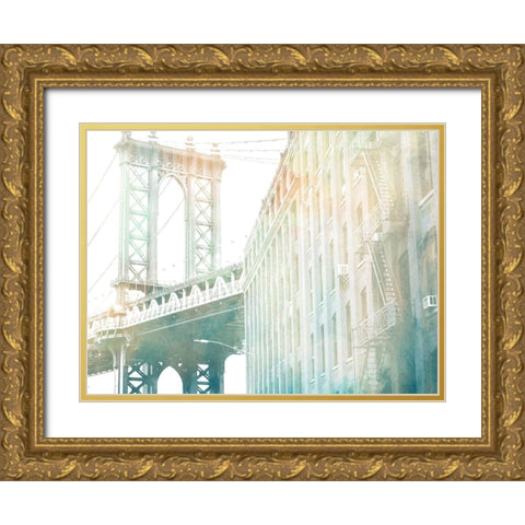 Brooklyn Shinning Gold Ornate Wood Framed Art Print with Double Matting by Prime, Marcus
