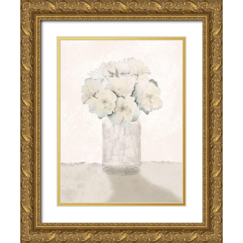Welcoming Bouquet Gold Ornate Wood Framed Art Print with Double Matting by Prime, Marcus