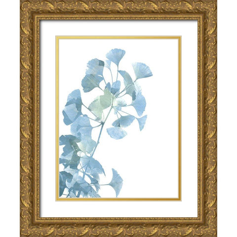 Ginko Life 1 Gold Ornate Wood Framed Art Print with Double Matting by Prime, Marcus