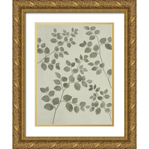 Botanical Pattern Gold Ornate Wood Framed Art Print with Double Matting by Prime, Marcus