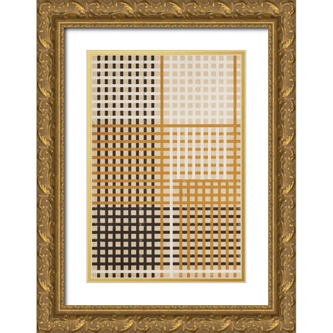 Alternating Lanes Gold Ornate Wood Framed Art Print with Double Matting by Prime, Marcus