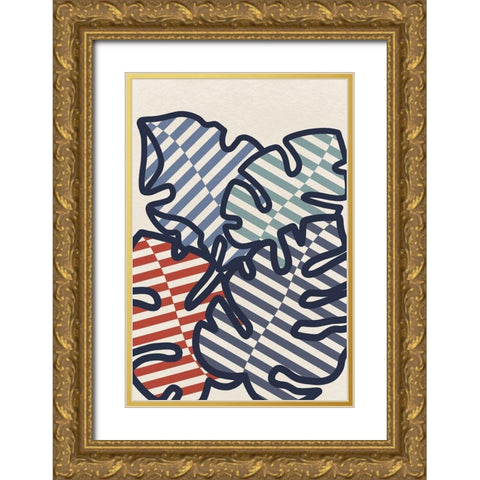 Striped Jungle Gold Ornate Wood Framed Art Print with Double Matting by Prime, Marcus