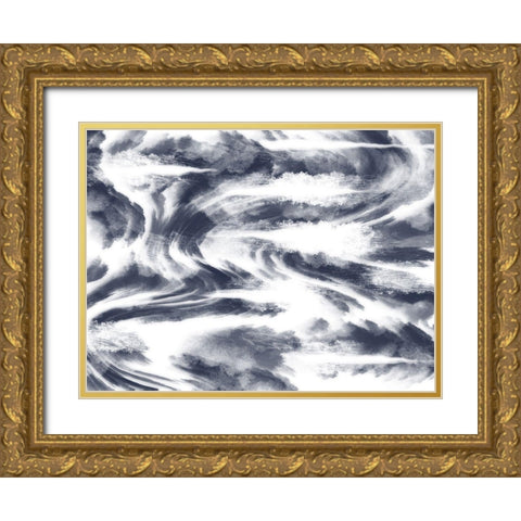 Tie Dye Greatness Gold Ornate Wood Framed Art Print with Double Matting by Prime, Marcus