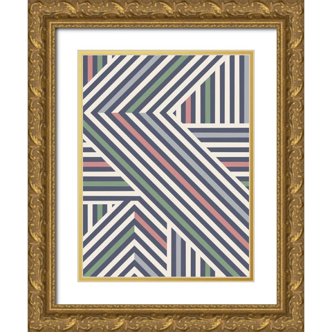 Coastal Angles Gold Ornate Wood Framed Art Print with Double Matting by Prime, Marcus