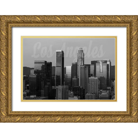 Morning LA Gold Ornate Wood Framed Art Print with Double Matting by Prime, Marcus