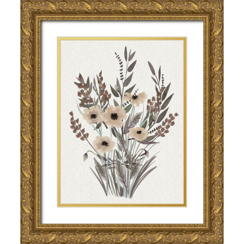 Soft Special Bouquet Gold Ornate Wood Framed Art Print with Double Matting by Prime, Marcus