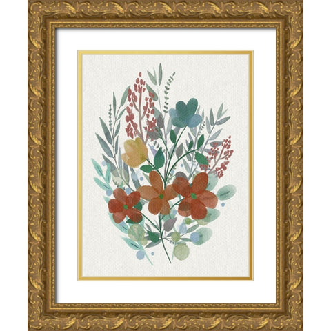 Loving Gesture Gold Ornate Wood Framed Art Print with Double Matting by Prime, Marcus