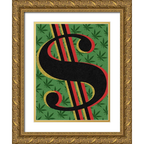 Financial Future Gold Ornate Wood Framed Art Print with Double Matting by Prime, Marcus