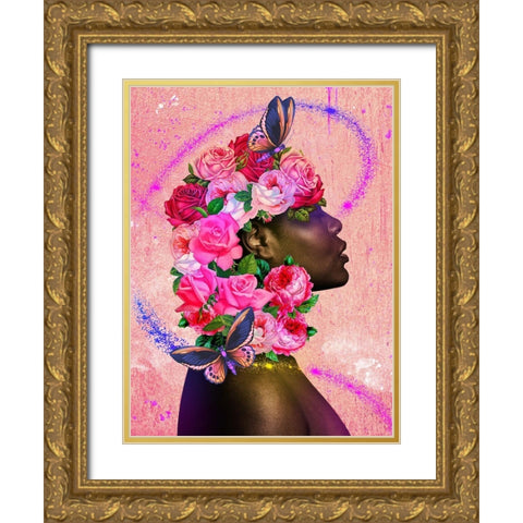 One With Nature Gold Ornate Wood Framed Art Print with Double Matting by Prime, Marcus