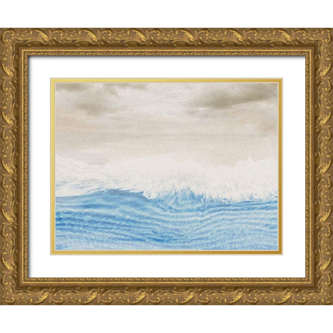 Oceans Inner Breath Gold Ornate Wood Framed Art Print with Double Matting by Prime, Marcus