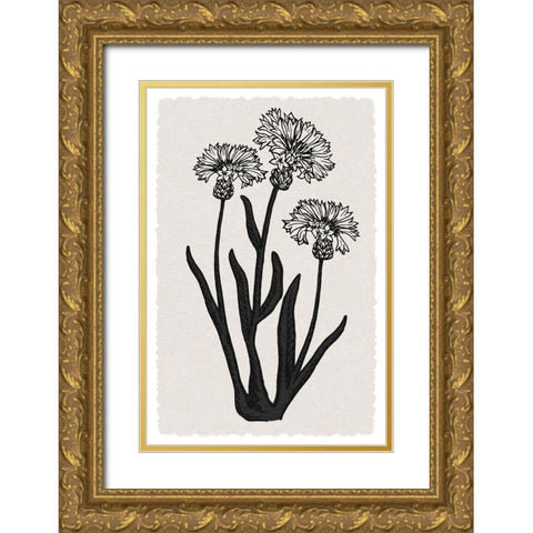 Rural Florals 2 Gold Ornate Wood Framed Art Print with Double Matting by Prime, Marcus
