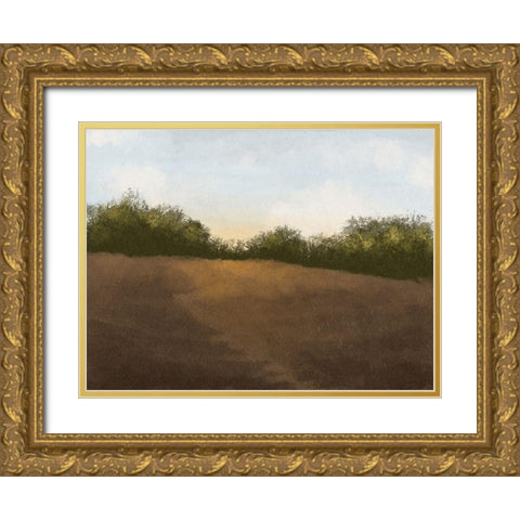 Solitude Walk Gold Ornate Wood Framed Art Print with Double Matting by Prime, Marcus