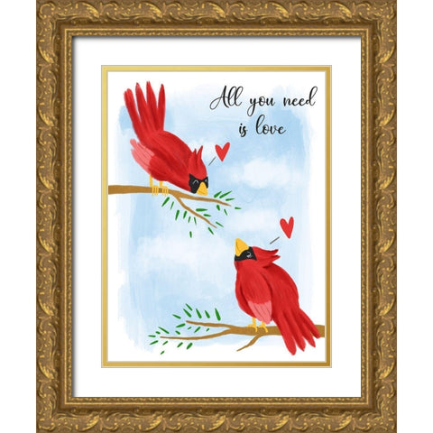 All You Need Gold Ornate Wood Framed Art Print with Double Matting by Prime, Marcus