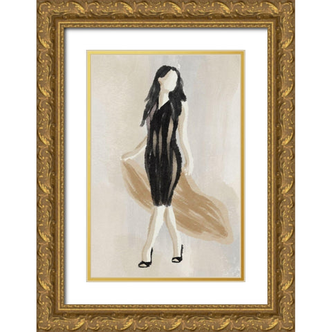 Expressed Fashion 1 Gold Ornate Wood Framed Art Print with Double Matting by Prime, Marcus