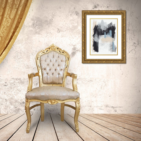 Innocent Brushstroke 1 Gold Ornate Wood Framed Art Print with Double Matting by Prime, Marcus