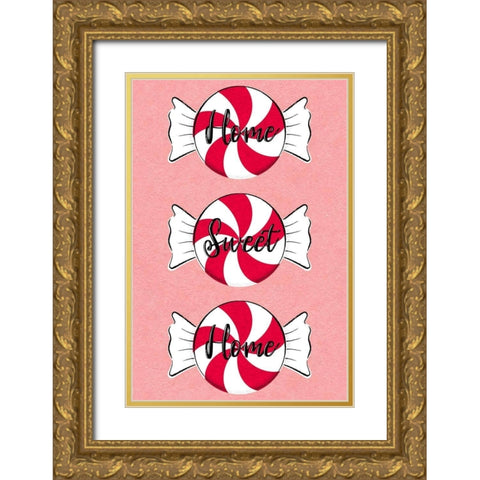 Home Sweet Home Gold Ornate Wood Framed Art Print with Double Matting by Prime, Marcus