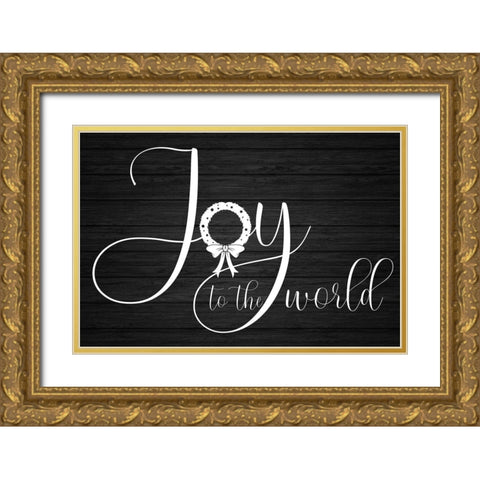 Joy To The World Gold Ornate Wood Framed Art Print with Double Matting by Prime, Marcus