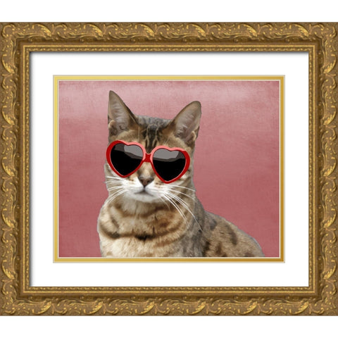 Fabulous Stella Gold Ornate Wood Framed Art Print with Double Matting by Prime, Marcus