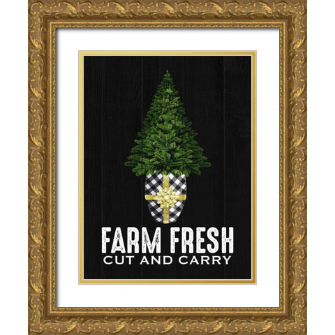 Fresh Cut And Carry Gold Ornate Wood Framed Art Print with Double Matting by Prime, Marcus