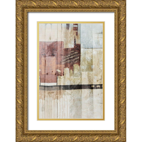 Aztec Boards Gold Ornate Wood Framed Art Print with Double Matting by Prime, Marcus