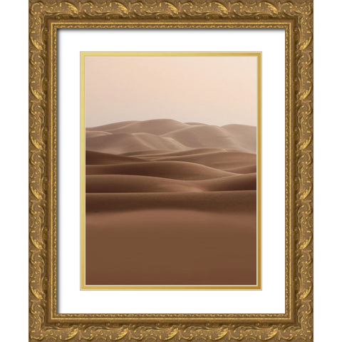 Dry Horizon Gold Ornate Wood Framed Art Print with Double Matting by Prime, Marcus