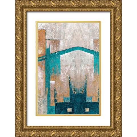 City Views Gold Ornate Wood Framed Art Print with Double Matting by Prime, Marcus