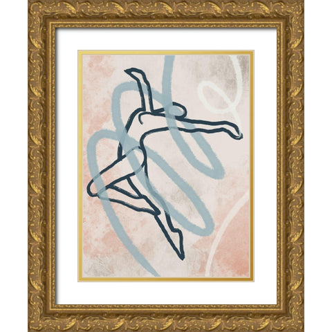 Dancing Spirit Gold Ornate Wood Framed Art Print with Double Matting by Prime, Marcus