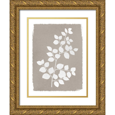 Natural Silhouetted Growth 2 Gold Ornate Wood Framed Art Print with Double Matting by Prime, Marcus
