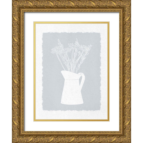 Welcoming Pretty Bouquet 1 Gold Ornate Wood Framed Art Print with Double Matting by Prime, Marcus
