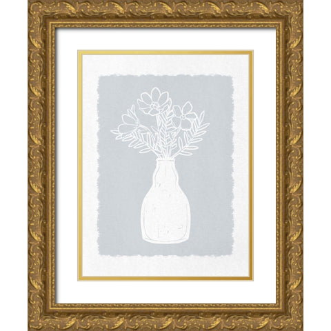 Welcoming Pretty Bouquet 2 Gold Ornate Wood Framed Art Print with Double Matting by Prime, Marcus