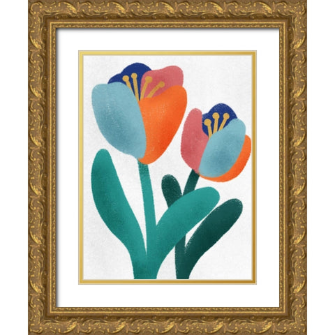 Spring Loaded 1 Gold Ornate Wood Framed Art Print with Double Matting by Prime, Marcus