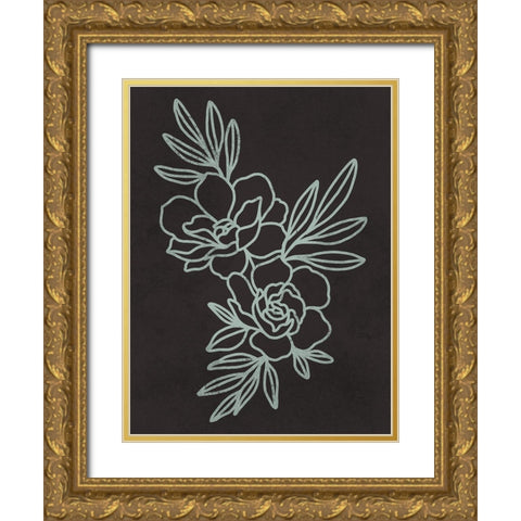 Floral Engagements 1 Gold Ornate Wood Framed Art Print with Double Matting by Prime, Marcus