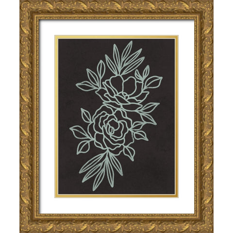 Floral Engagements 2 Gold Ornate Wood Framed Art Print with Double Matting by Prime, Marcus