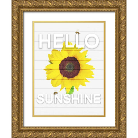 Hello Sunsine 1 Gold Ornate Wood Framed Art Print with Double Matting by Prime, Marcus