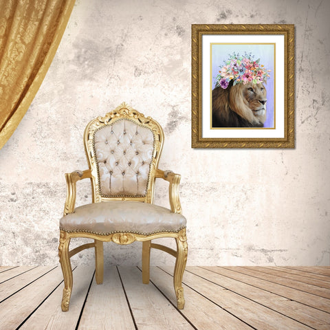 Beautiful King Gold Ornate Wood Framed Art Print with Double Matting by Prime, Marcus